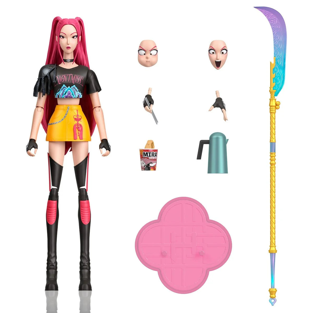 Mattel - KPOP Demon Hunters - Core Action Figure - Complete Set of 5 (Zoey, Mira, Rumi, Jinu, Abby)