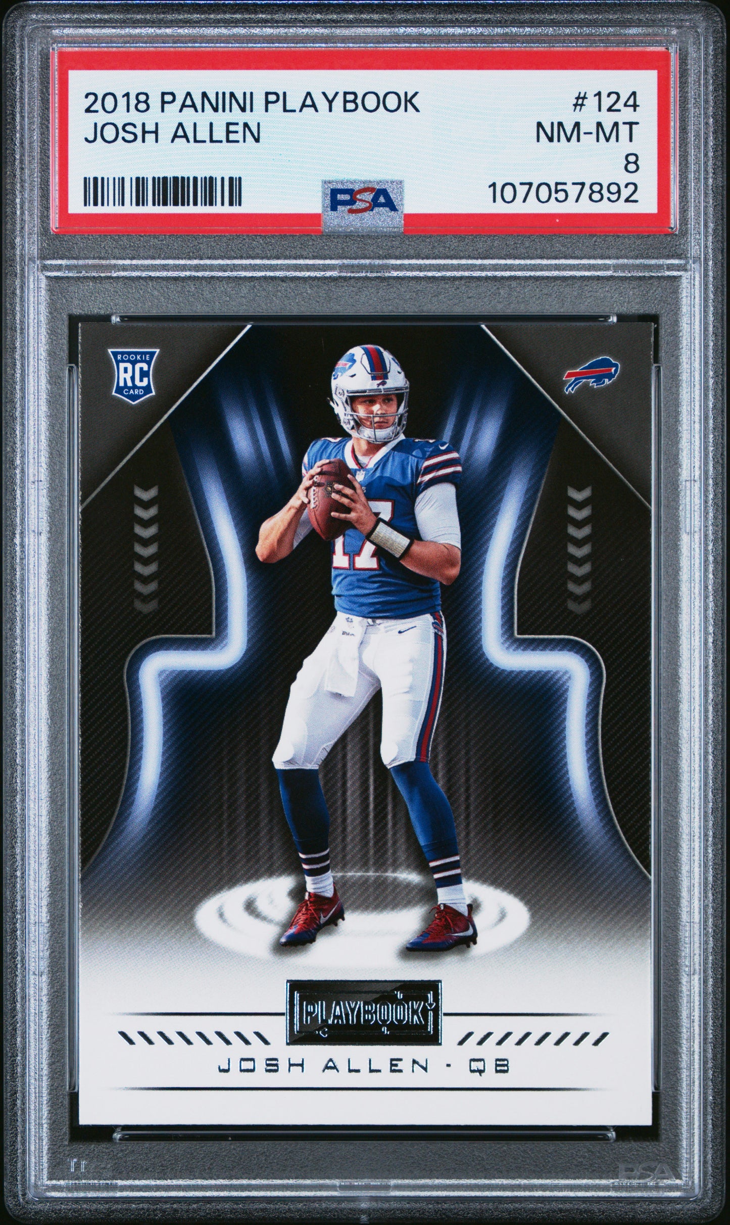 2022 Panini Prestige - Josh Allen Rookie - 2018 Panini Playbook - #124 - PSA Graded Card