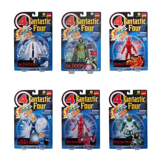 Marvel Legends Vintage Series  - DR. Doom & Fantastic Four - 6 Set