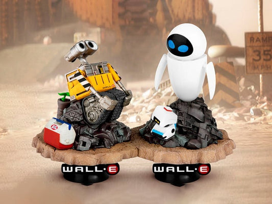 WALL-E -  Wall-E & Eve Diorama Set  - Beast Kingdom - D-Stage DS-074