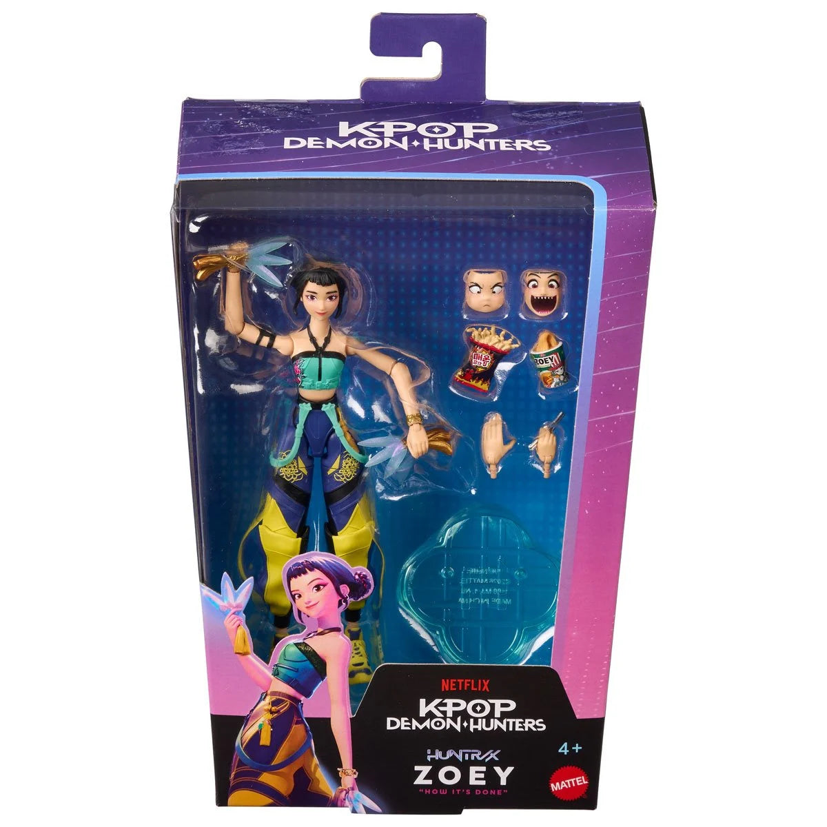 Mattel - KPOP Demon Hunters - Core Action Figure - Complete Set of 5 (Zoey, Mira, Rumi, Jinu, Abby)