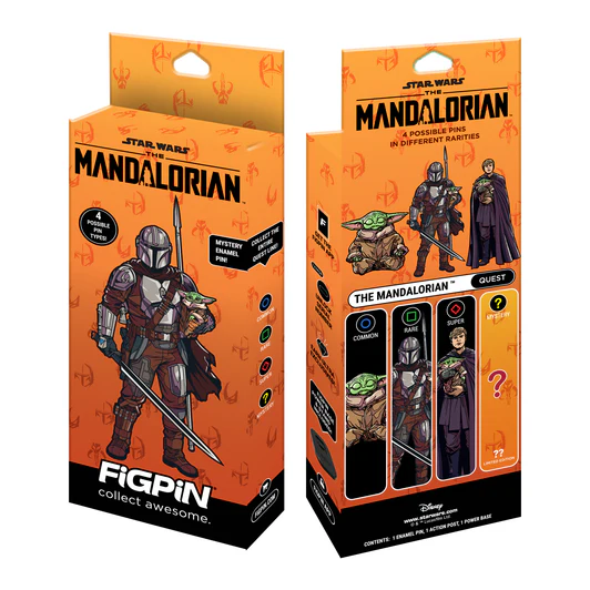 FiGPiN Mystery Enamel Pin – The Mandalorian 3" Collectible Pin (Blind Box) - NYCC 2025
