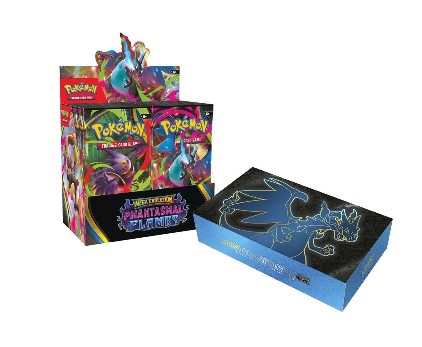 Pokemon - Mega Evolution Phantasmal Flames COMBO - Booster Box + Mega Charizard Ultra Premium Collection (UPC)