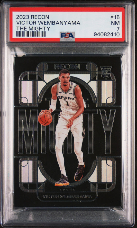 2023 Panini Recon - Victor Wembanyama - The Mighty Rookie #15 - PSA Graded Card