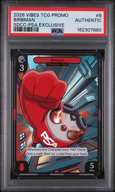 2026 Vibes Tcg Promo Vibes Tcg Promo - Birbman - SDCC Psa Exclusive #8 - PSA Graded Card