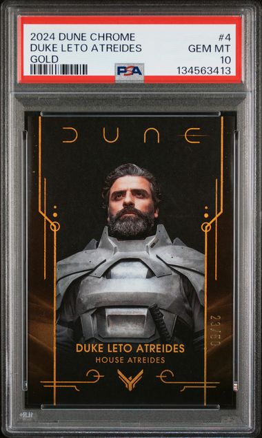 2024 Topps Chrome Dune - Duke Leto Atreides - Gold Refractor /50 #4 - PSA Graded Card