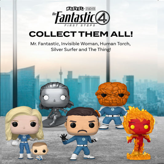 Funko Marvel - The Fantastic Four: First Steps - Complete Set of 5 - #1514 to #1518