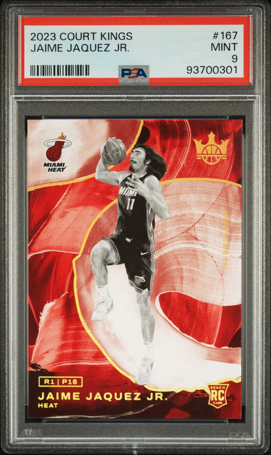 2023 Panini Court Kings #167 - Jaime Jaquez JR. PSA 9 Front - Cert #93700301