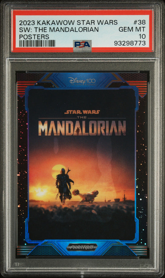 2023 Kakawow Phantom Disney 100 Star Wars Posters 38 Star Wars: The Mandalorian - PSA 10 - Numbered to /125