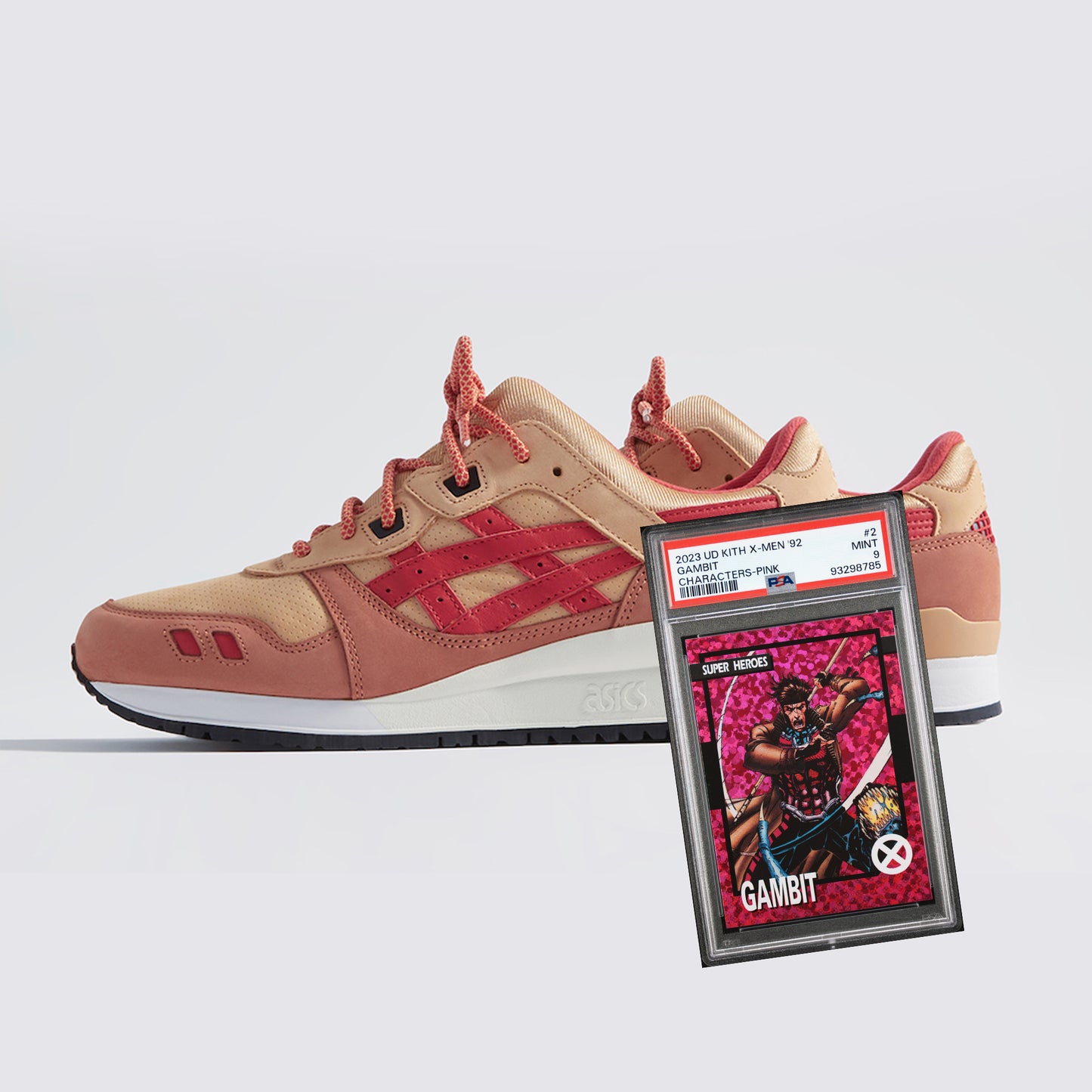 KITH x  ASICS Gel-Lyte III '07 Remastered WITH PSA Card - Marvel X-Men Gambit - 1201A962-200