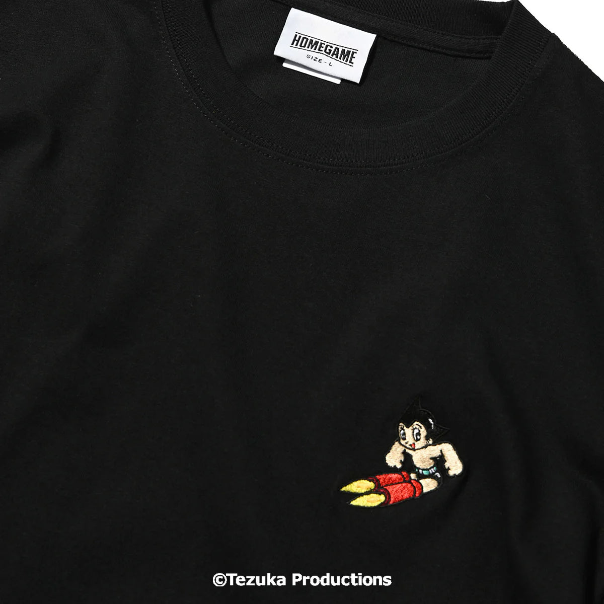 HOMEGAME Tokyo x Astro Boy ATOM EMBROIDERED TEE Black [HG250147] - Japan Exclusive (PRE-ORDER JULY 24)