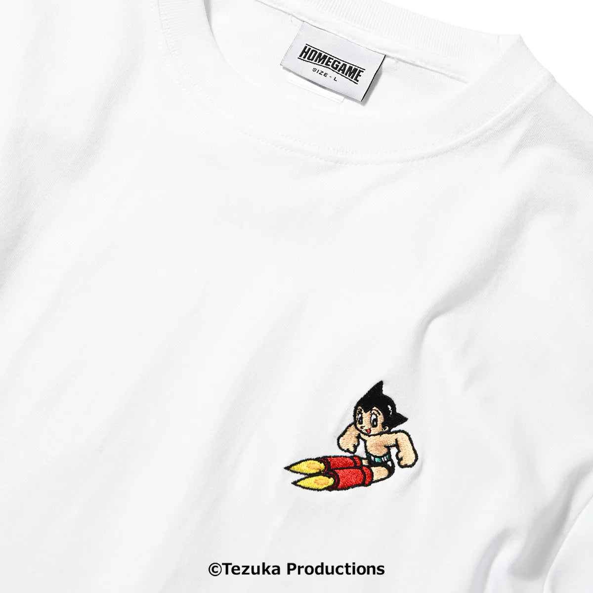 HOMEGAME Tokyo x Astro Boy ATOM EMBROIDERED TEE White [HG250147] - Japan Exclusive (PRE-ORDER JULY 24)