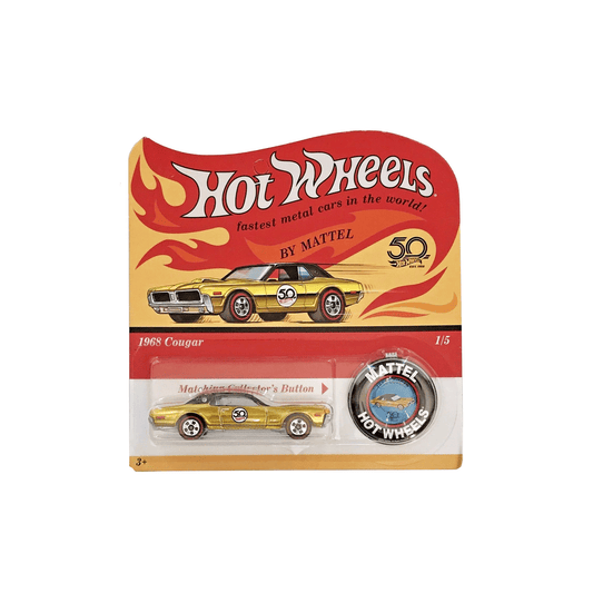 Hot Wheels 2018 - 50th Anniversary 1968 Cougar with Button - 1/5
