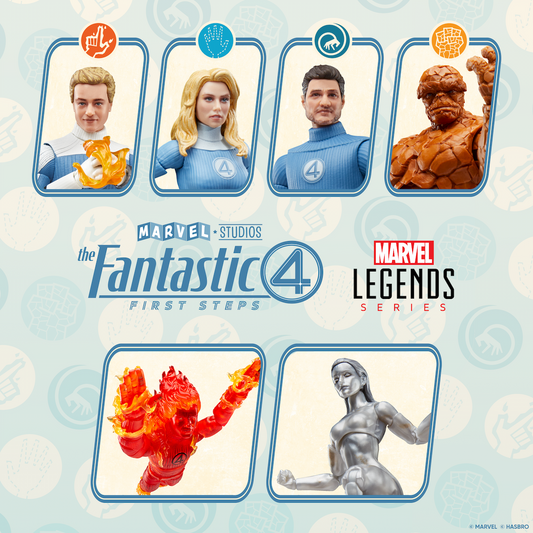 Marvel Legends - The Fantastic Four: First Steps - Wave 1 Complete Set - 6-Inch Action Figures