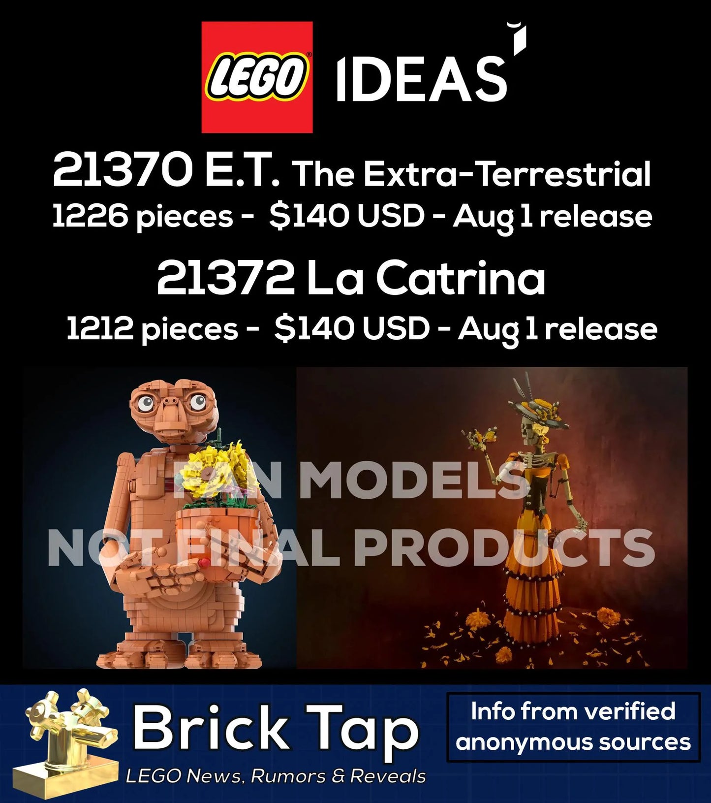 LEGO Ideas - ET The Extra Terrestrial #21370 (PRE-ORDER AUG 1, 2026)