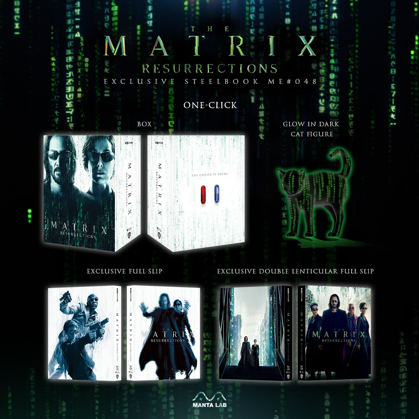 The Matrix Resurrections - Limited Edition Steelbook (One Click) - Manta Lab [ME#48]