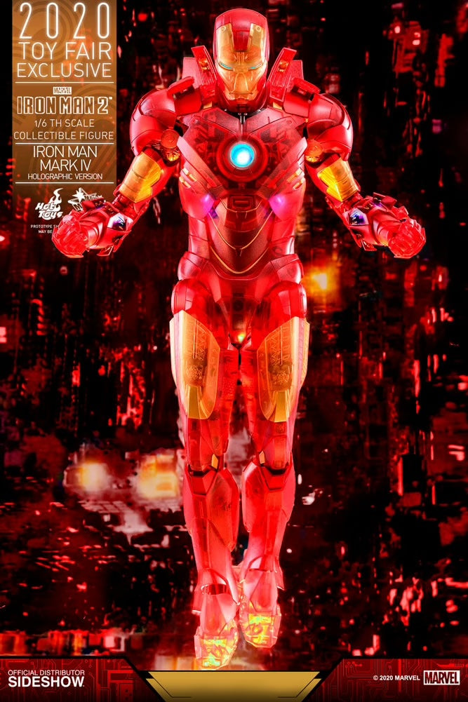 Iron Man Mark IV (Holographic Version) - Hot Toys MMS568- 2020 Toy Fair Exclusive 1/6th Scale Figure