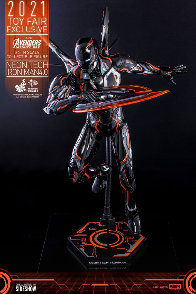 Iron Man Neon Tech 4.0 - MMS597 - Movie Masterpiece Series Diecast - Avengers: Infinity War - Toy Fair Exclusive