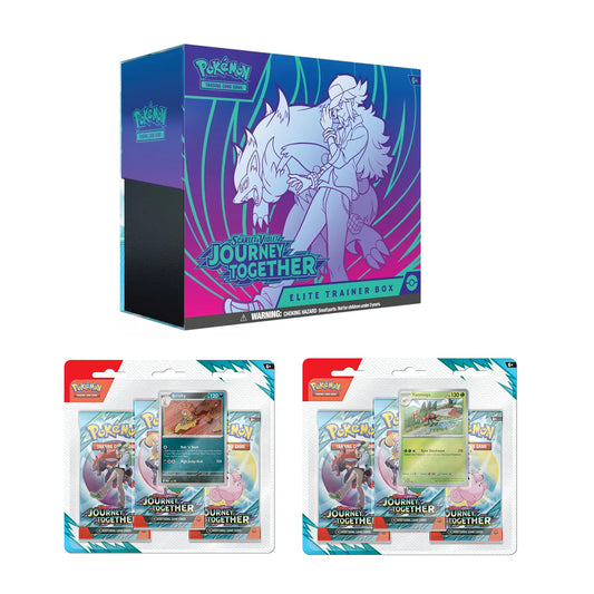 Pokemon - Scarlet & Violet - Journey Together - Elite Trainer Box + Two 3 Pack Blister Combo