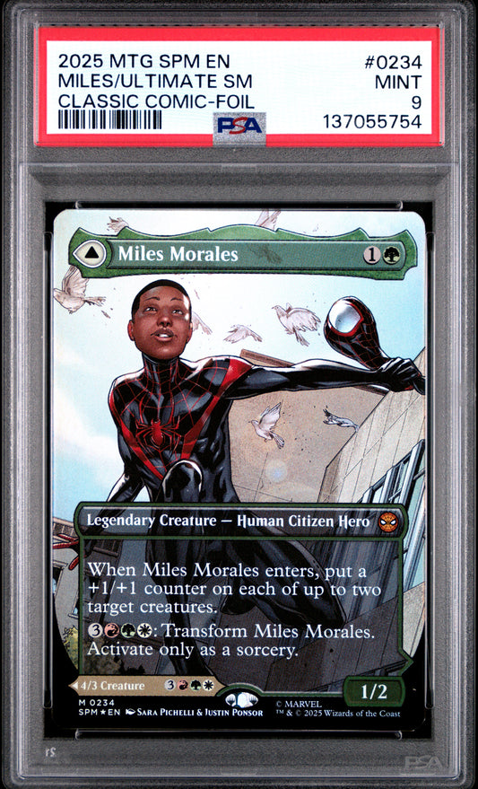 Magic The Gathering Marvel's Spider-Man Miles Morales / Ultimate SPM #0234 PSA 9