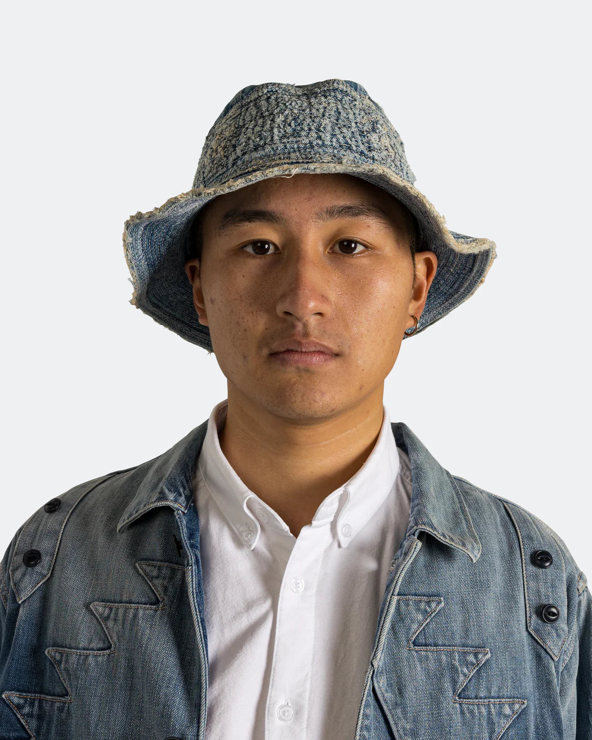 Kapital: 11.5Oz Denim The Old Man And The Sea Hat (Crash Remake) - Indigo - EK1534XH