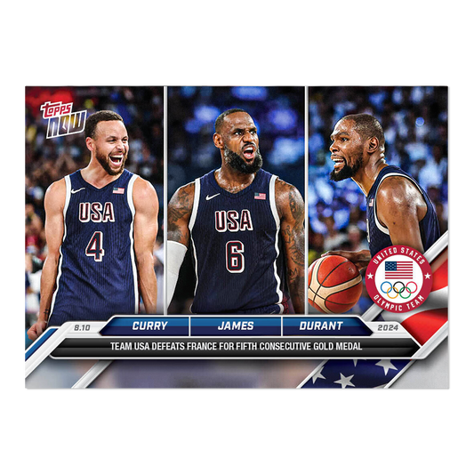 TOPPS NOW - 2024 Olympic Games - Lebron James - Steph Curry - Kevin Durant - #26