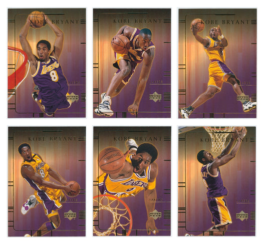 2000 Upper Deck National - KOBE BRYANT - Gold Foil 6-Card Lot #KB1 - Raw Ungraded Card