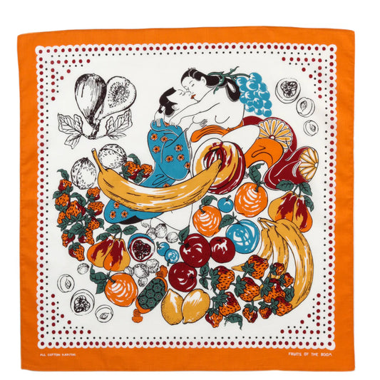 Kapital: Color Bandana (Fruit Shunga) - Orange - EK625BAA