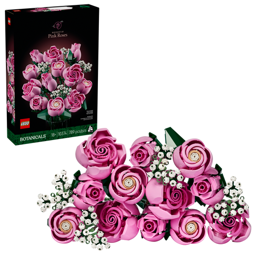 LEGO Bouquet of Pink Roses 10374 - The Botanical Collection (789 Pieces)