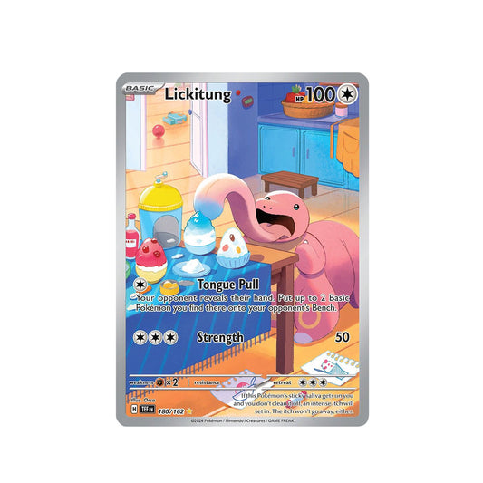 2024 Pokemon TEF-EN - Lickitung #180 - Illustration Rare Temporal Forces - Ungraded Card