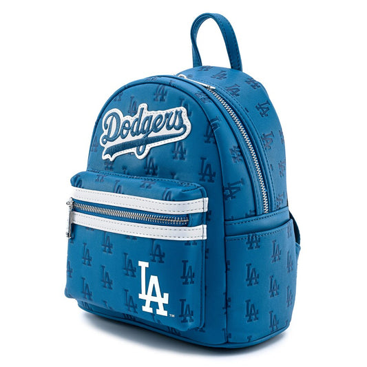 MLB - Los Angeles Dodgers - Logo Allover Print Mini Backpack - Loungefly - PRE-ORDER