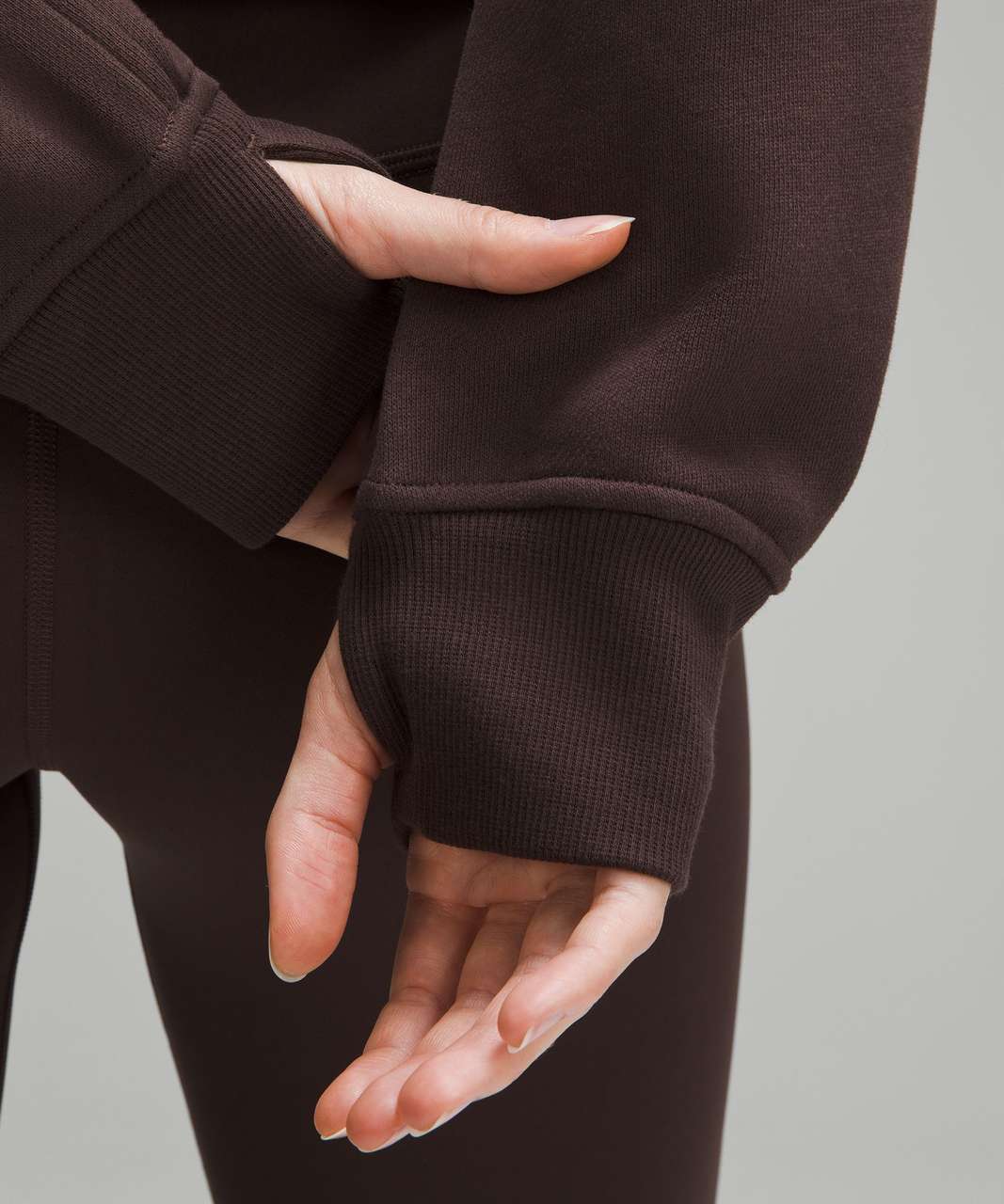 Lululemon Scuba Oversized Half-Zip Hoodie "Espresso" - LW3DM4S