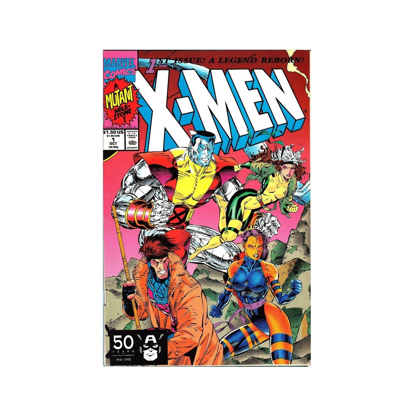 X-Men #1 - October 1991 Marvel Comics - Colossus Gambit Rogue Variant