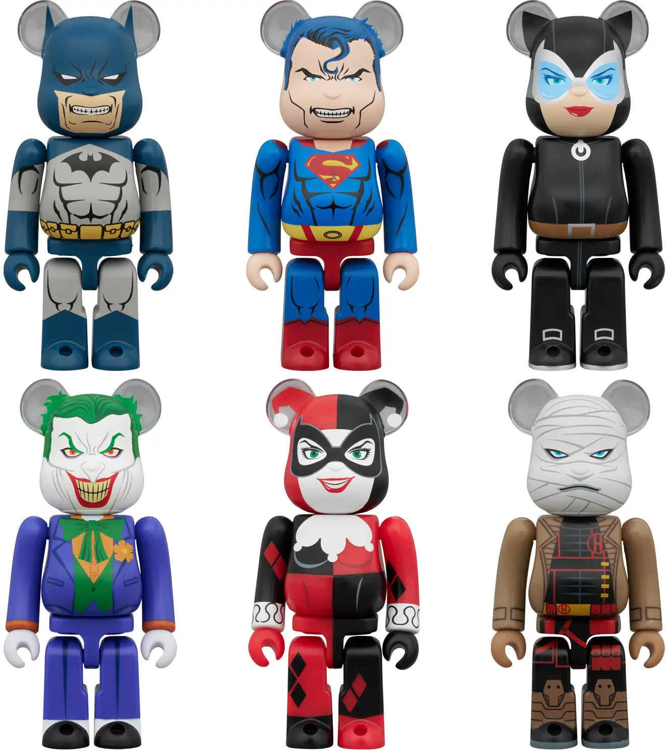 Medicom Bearbrick - Batman Hush - Set of 6 - 100% Size Be@rbrick - Includes Superman & More