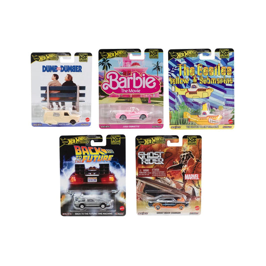 Hot Wheels - Pop Culture H Case - 2025 Complete Set - Mix 2 - HXD63-956H - Back to the Future & More