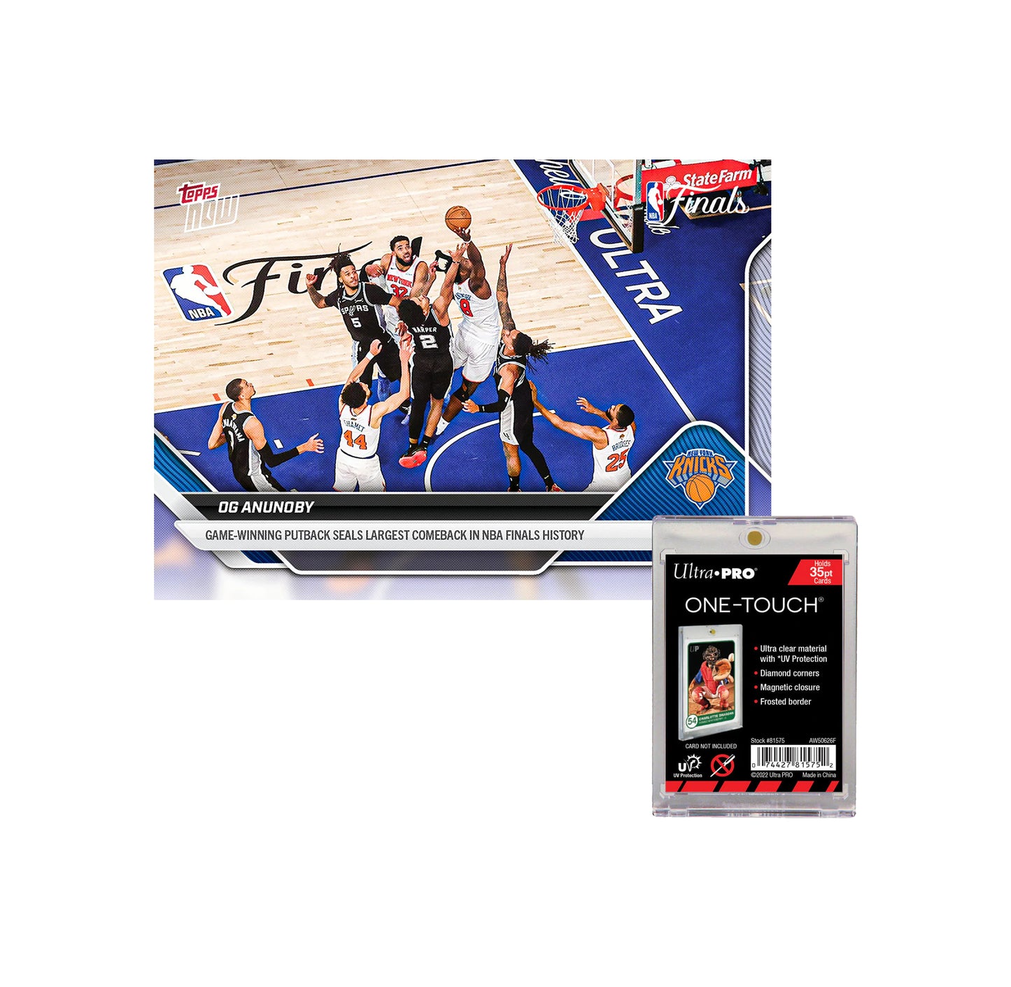 Topps Now - 2025-26 NBA Topps NOW - OG Anunoby - #336 Card with One Touch Holder (PRE-ORDER JULY 15)