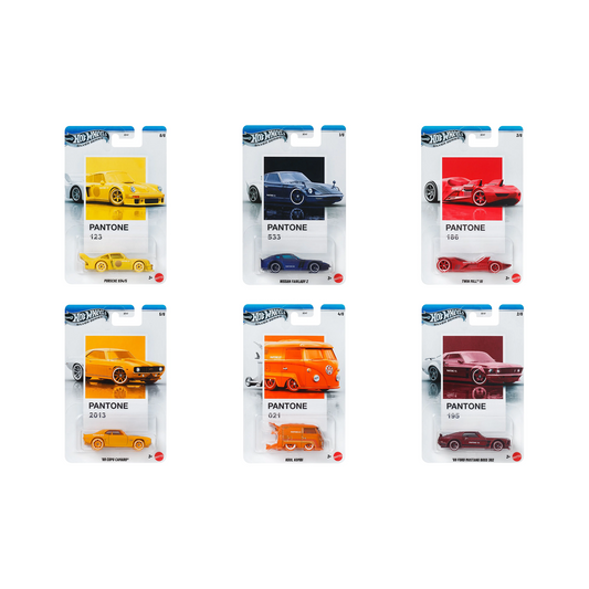 Hot Wheels Silver Series - Pantone Sunset Race Mix 1 - Complete Set of 6