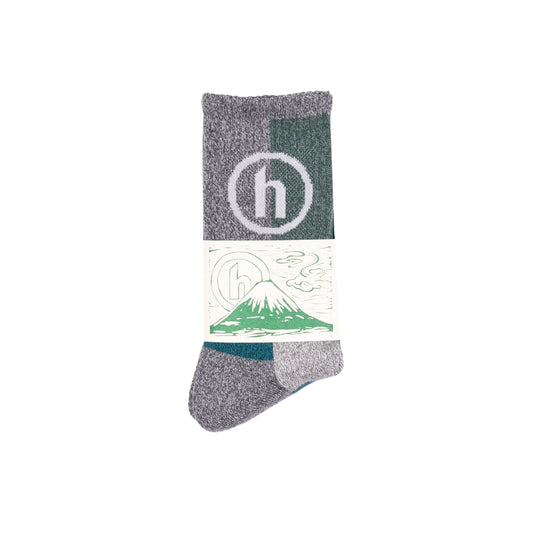 Hidden NY Grey/Blue Patchwork Socks