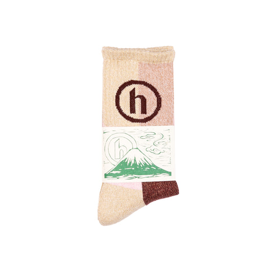 Hidden NY Natural Pink Patchwork Socks