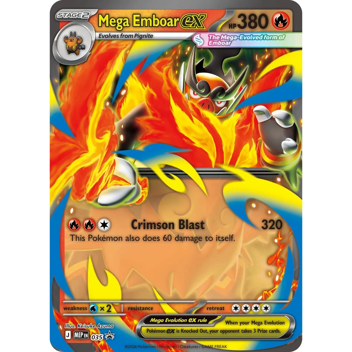 Pokemon Ascended Heroes ex Box (Mega Emboar) - MAX 1