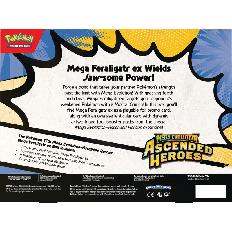 Pokemon Ascended Heroes ex Box (Mega Feraligatr) - MAX 1