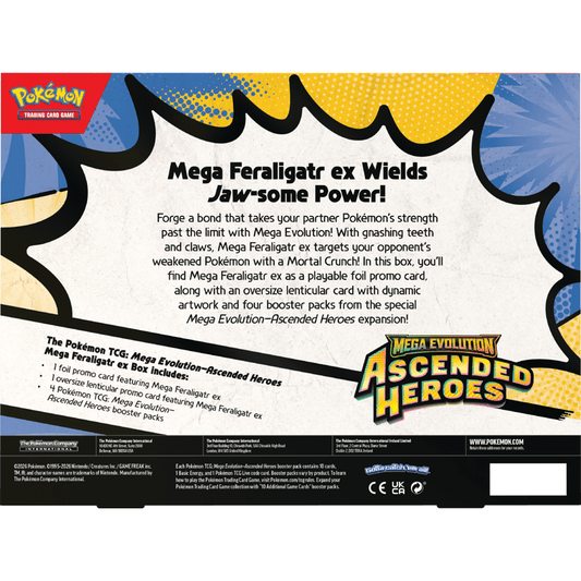 Pokemon Ascended Heroes ex Box (Mega Feraligatr) - MAX 3