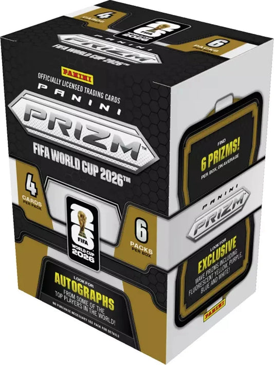 2026 Panini PRIZM FIFA World Cup Hobby Blaster Box (PRE-ORDER JULY 13)
