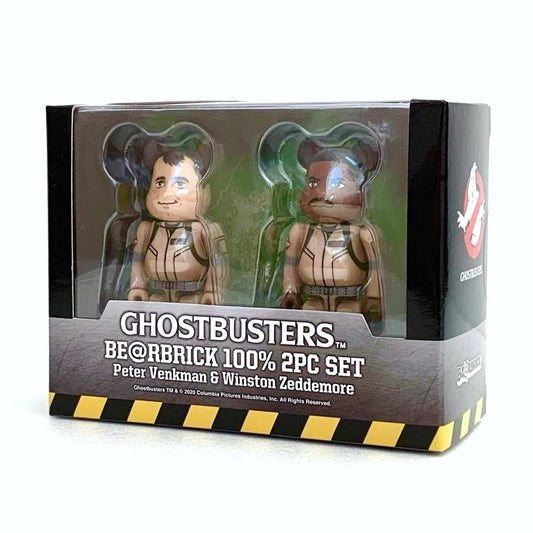 Medicom Bearbrick - Ghostbusters 100% 2pc Set - Peter Venkman/Winston Zeddemore