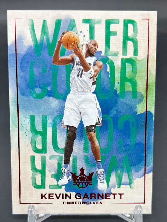 2024-25 Panini Court Kings - Water Color - Ruby - Kevin Garnett #23 - Limited to #/149 - Ungraded Raw Card