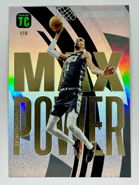 2023-24 Panini Top Class - Victor Wembanyama - Max Power Rookie Card -#179 - Raw Ungraded card