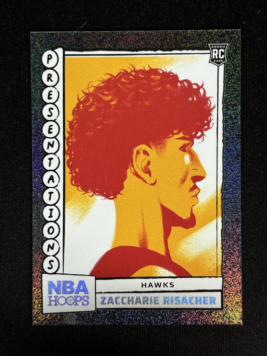 2024-25 Panini NBA Hoops - Presentations Rookie - Zaccharie Risacher - #11 SSP - Ungraded Raw Card