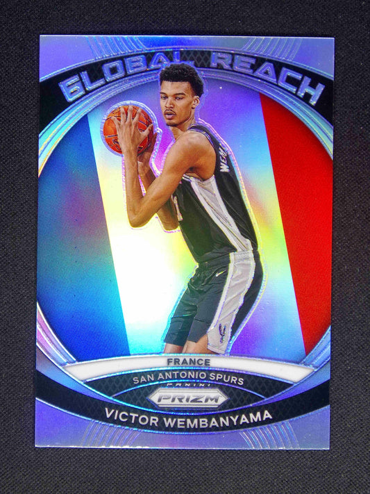 2023-24 Panini Prizm -  Victor Wembanyama - Global Reach Silver - Rookie Card - #2