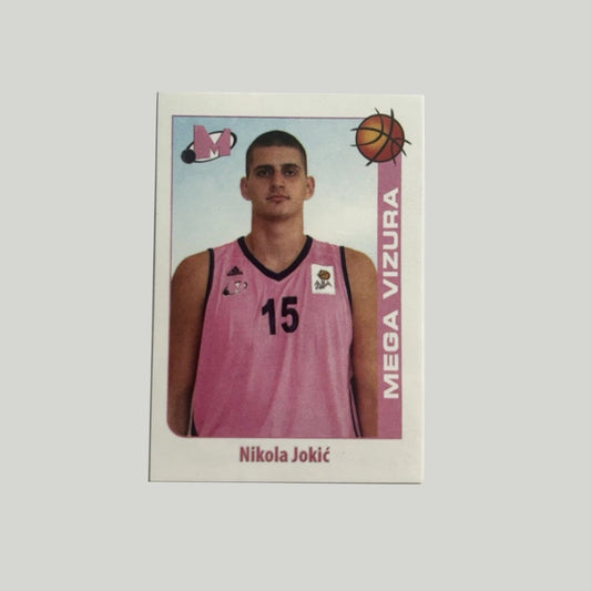 2014 Schoolshop ABA Liga - Nikola Jokic - Rookie Photo Sticker - #129 - Raw Ungraded Card