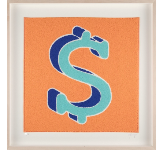 CJ Hendry DollaryDoo - Chenile Patch - MONIES - Signed + Framed Limited /100